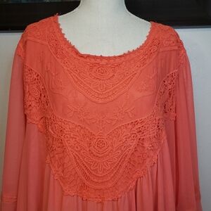 Beautiful Coral Blouse